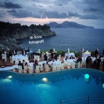 Matrimonio a Sorrento. Hotel Delfino. Ricevimento nuziale a bordo piscina